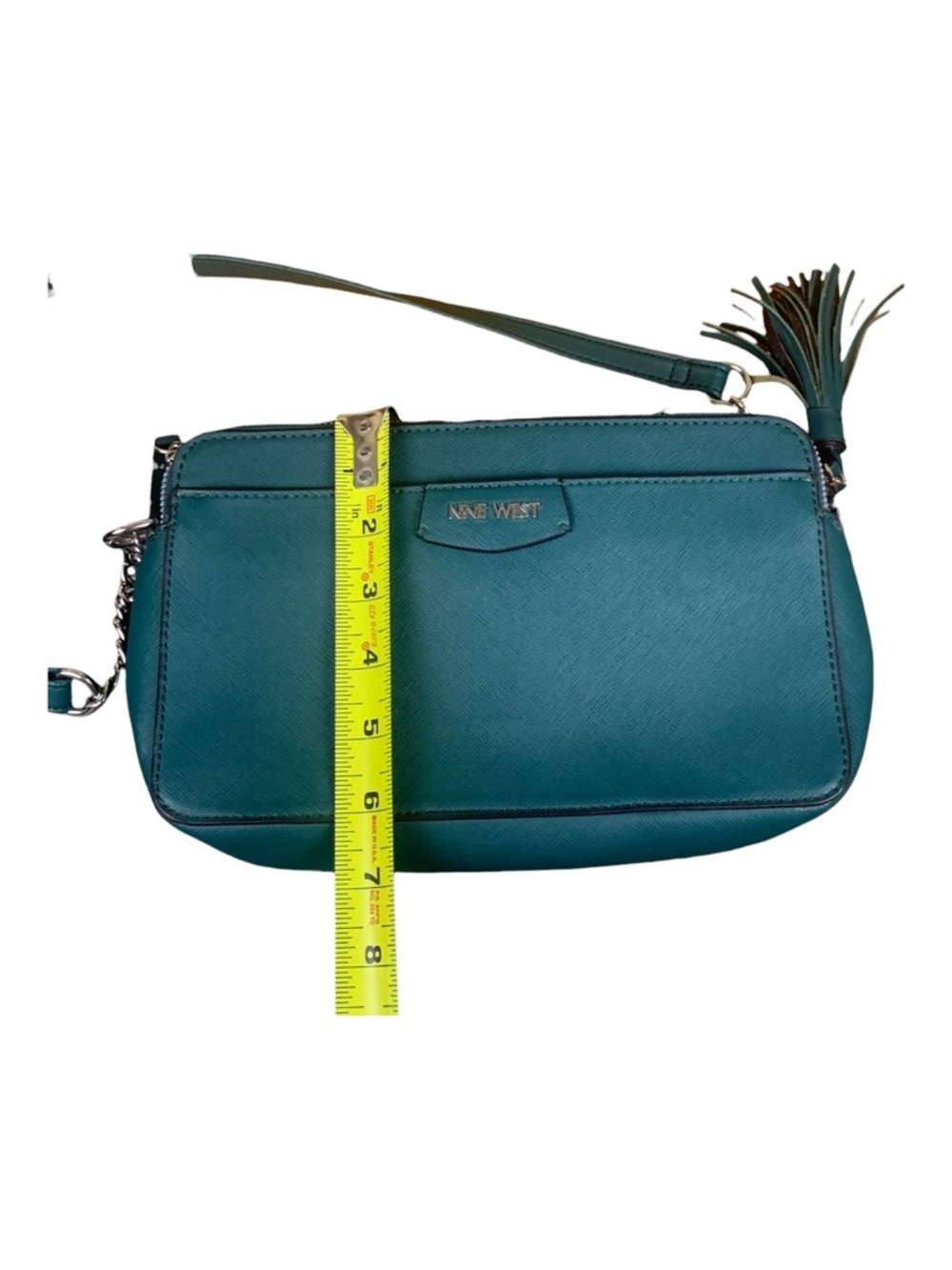 Nine West Teal‎ Crossbody Bag with Tassel - Picture 7 of 10